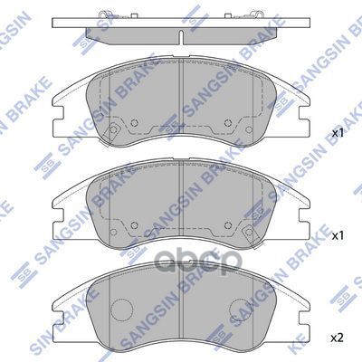 Колодки передние SANGSIN BRAKE SP1167